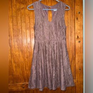 Alter’d State Lace Tank Dress Mauve Size Medium